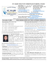 Bulletin for November 9, 2025