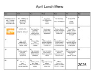 April Menu